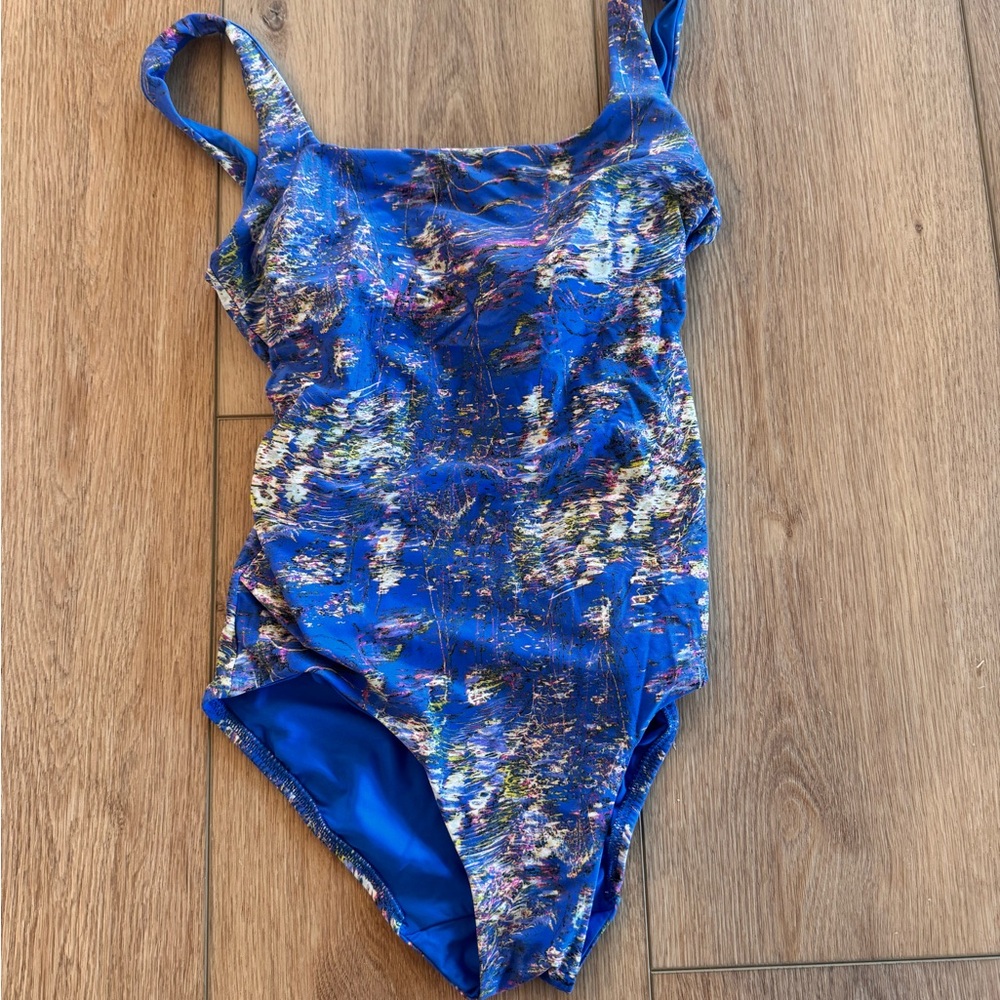 lululemon athletica Blue Multicolor One Piece Swimsuit